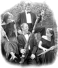 Black & white image of The London Wind Quartet