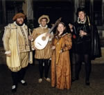Dragonsfire in period costume with period instruments